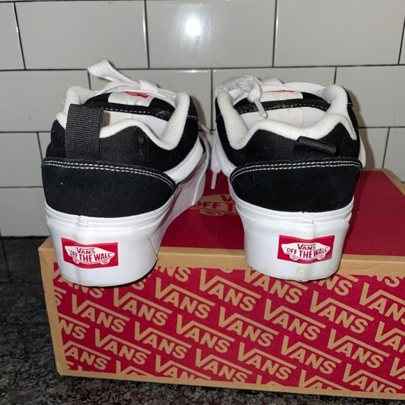 Vans Black and White Knu Stack unisex Mens 4.5 Womens 6 - Picture 8 of 13